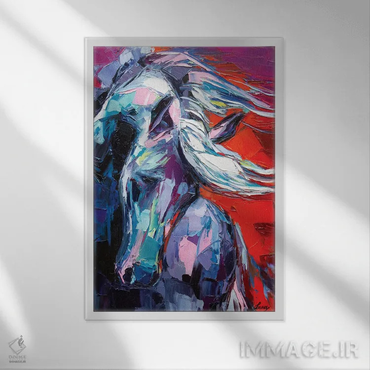 تابلو دکوراتیو روح اثر لانا فری - نمای قابدار سفید