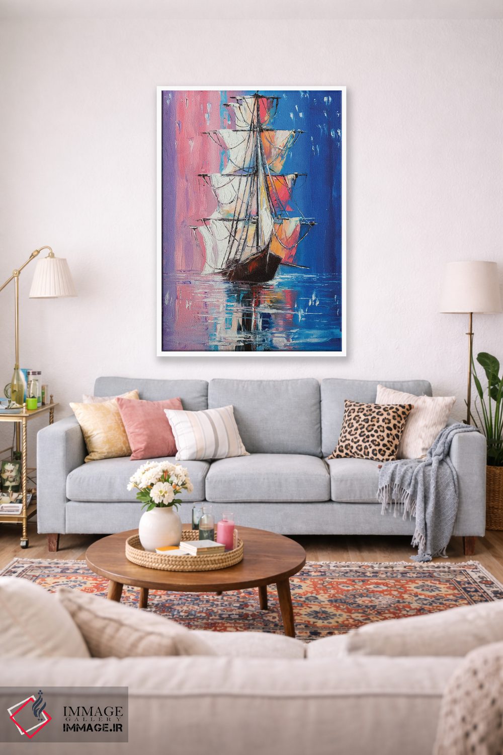 تابلو دکوراتیو در لبه اثر لانا فری - D1W