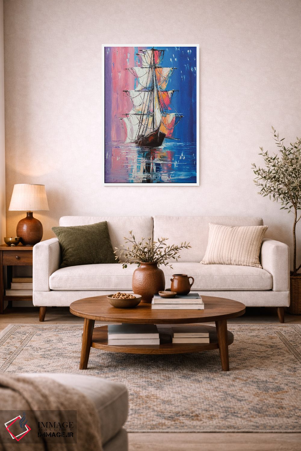 تابلو دکوراتیو در لبه اثر لانا فری - D2W