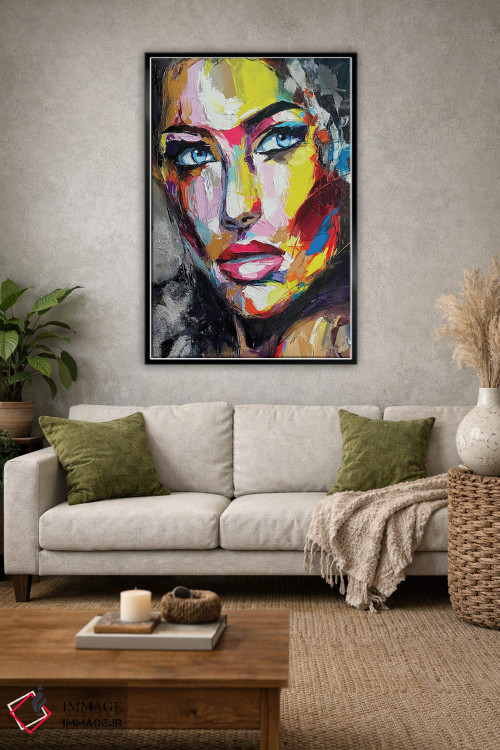 تابلو دکوراتیو ضربه نقره ای اثر لانا فری - D1B