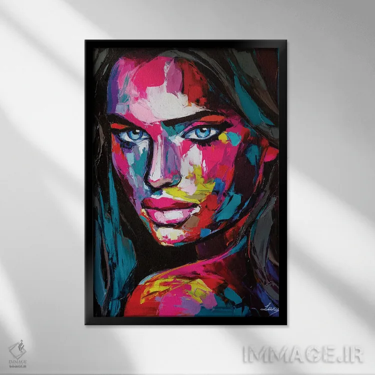 تابلو دکوراتیو چیزی بیش از شب اثر لانا فری - نمای قابدار مشکی