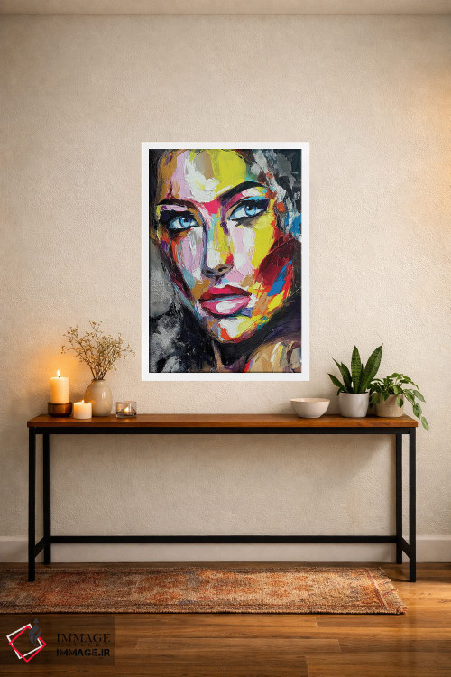 تابلو دکوراتیو ضربه نقره ای اثر لانا فری - D3W