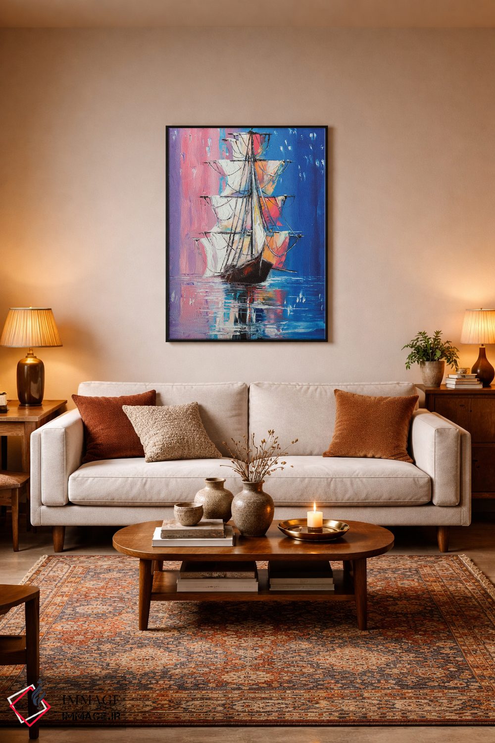 تابلو دکوراتیو در لبه اثر لانا فری - D4B