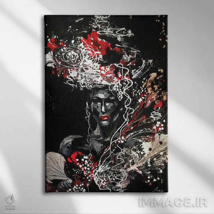 تابلو دکوراتیو شکست روح اثر لانا فری - نمای روبهرو روی دیوار