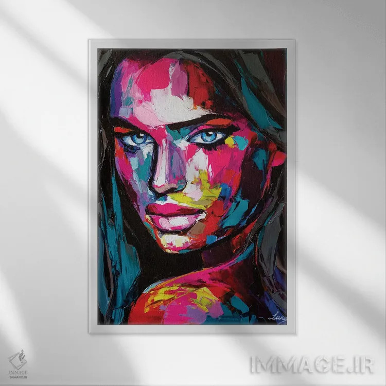 تابلو دکوراتیو چیزی بیش از شب اثر لانا فری - نمای قابدار سفید