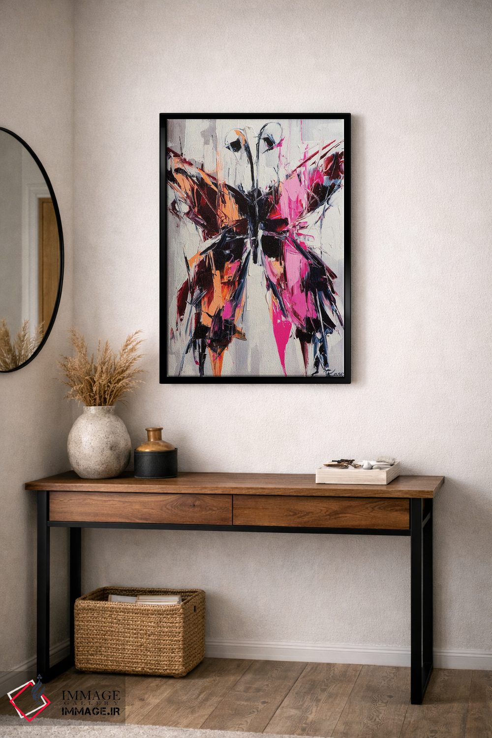 تابلو دکوراتیو خطوط باران اثر لانا فری - D5B