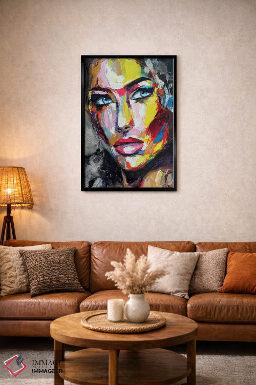 تابلو دکوراتیو ضربه نقره ای اثر لانا فری - D4B