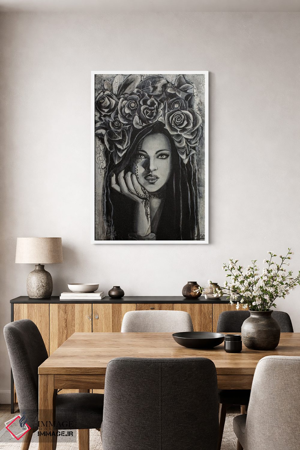 تابلو دکوراتیو بیشتر بگو اثر لانا فری - D2W