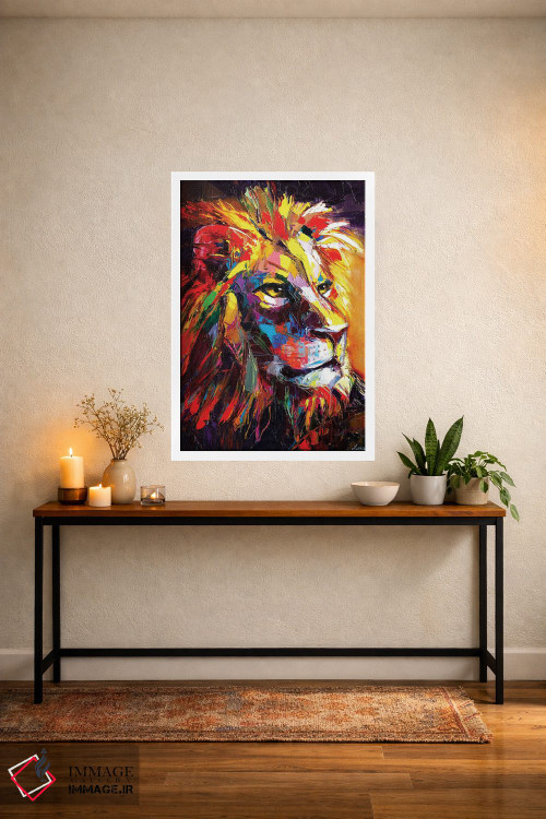 تابلو دکوراتیو لئو اثر لانا فری - D4W