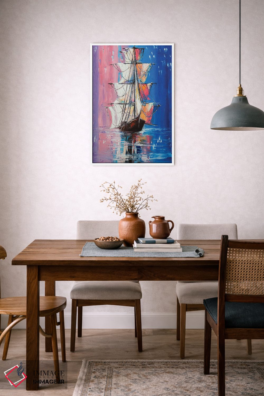 تابلو دکوراتیو در لبه اثر لانا فری - D6W