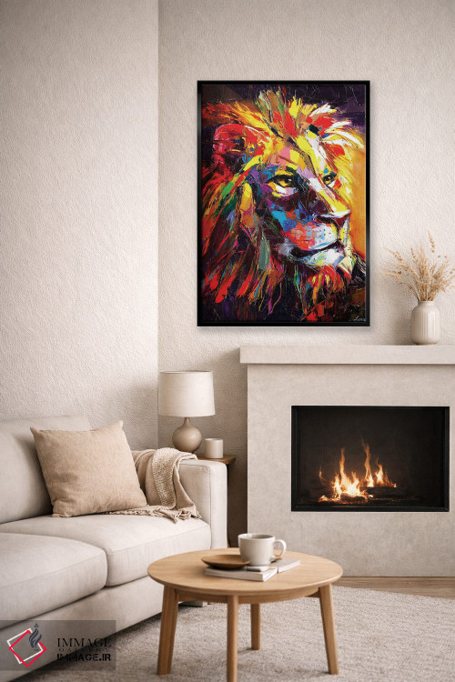 تابلو دکوراتیو لئو اثر لانا فری - D6B