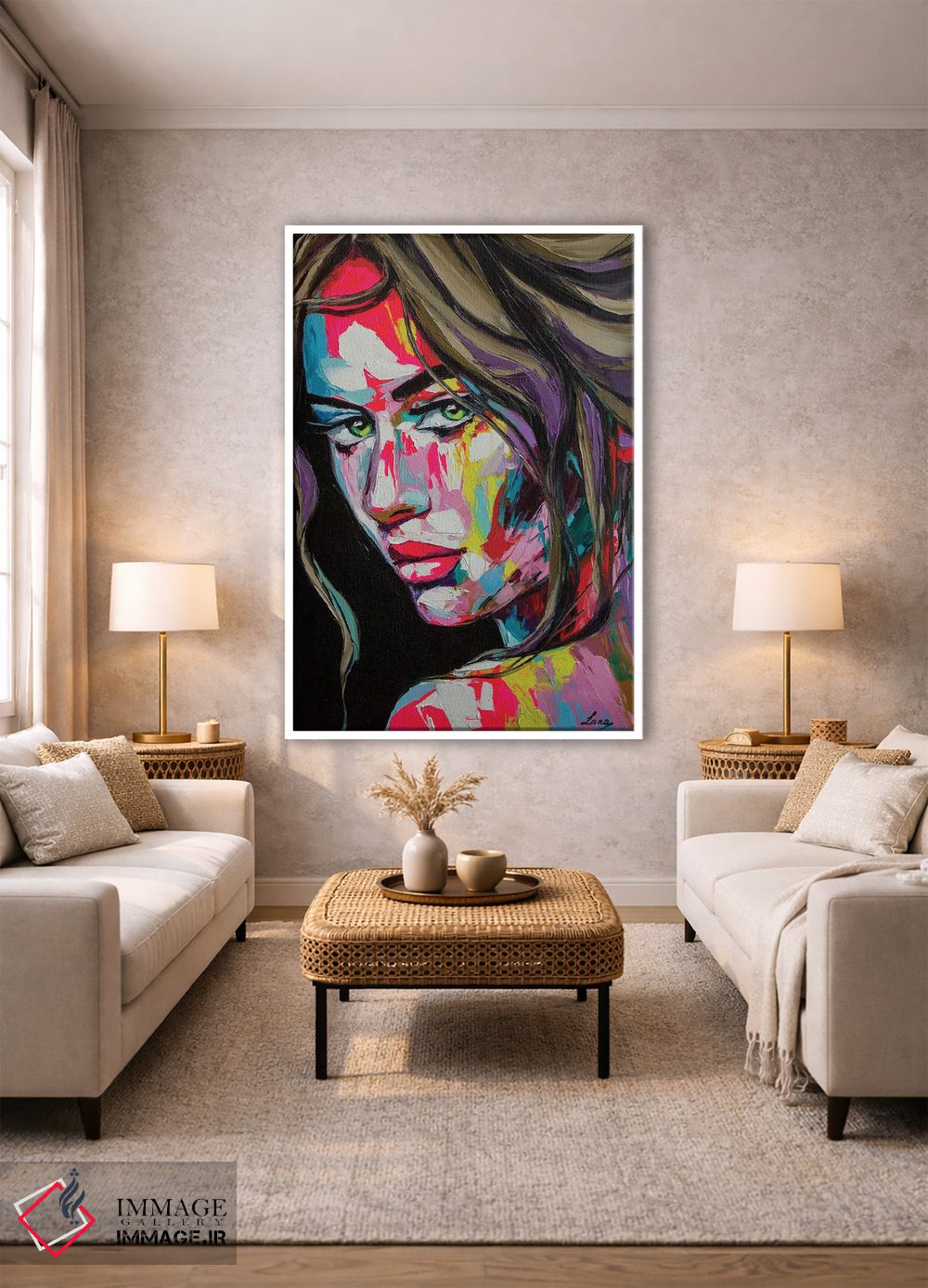 تابلو دکوراتیو مسیر ایده های دیوانه وار اثر لانا فری - D1W