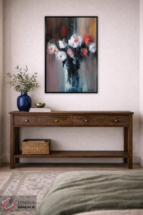 تابلو دکوراتیو خطوط بهار اثر لانا فری - D4B