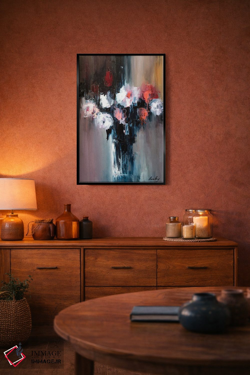 تابلو دکوراتیو خطوط بهار اثر لانا فری - D5B