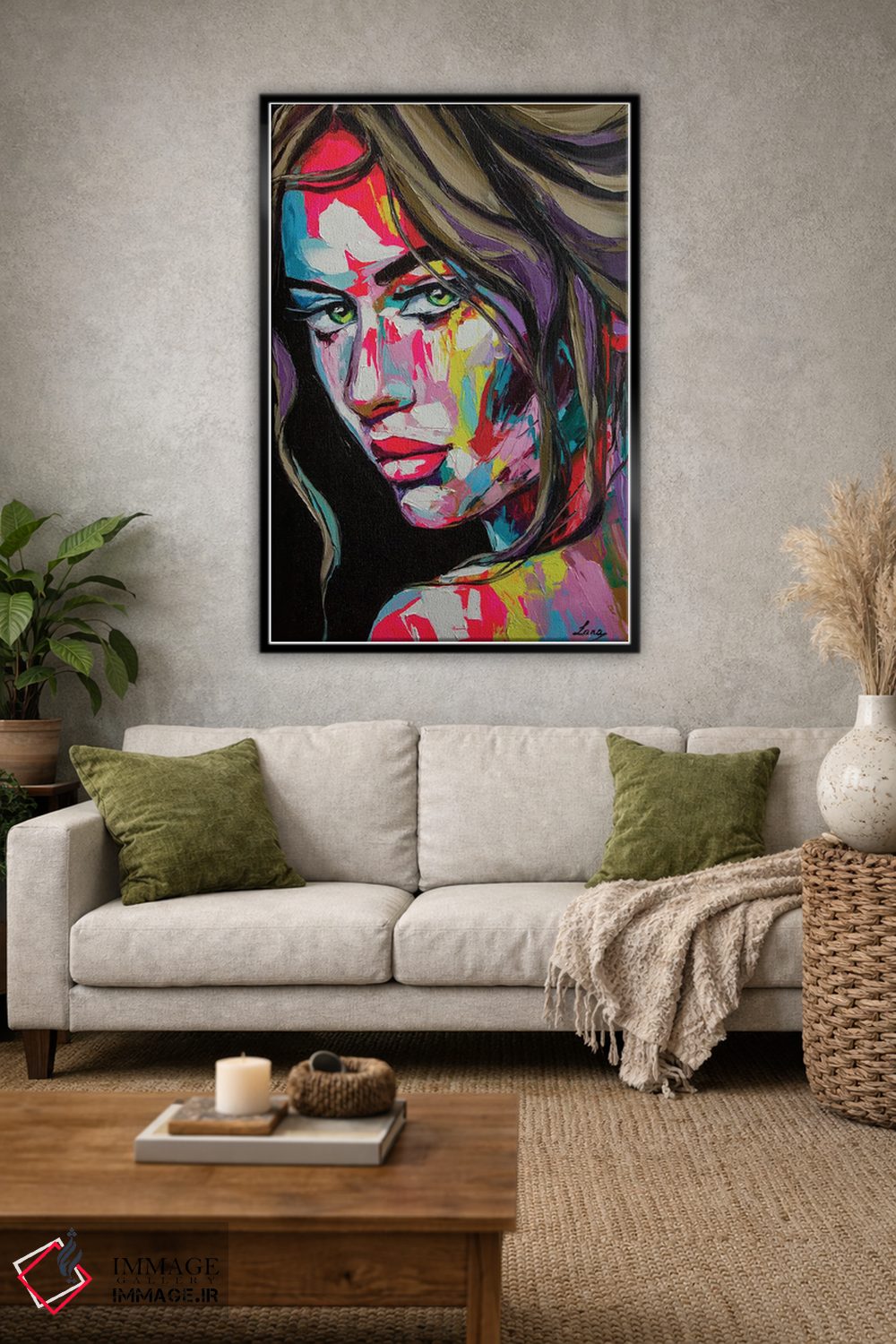 تابلو دکوراتیو مسیر ایده های دیوانه وار اثر لانا فری - D2B