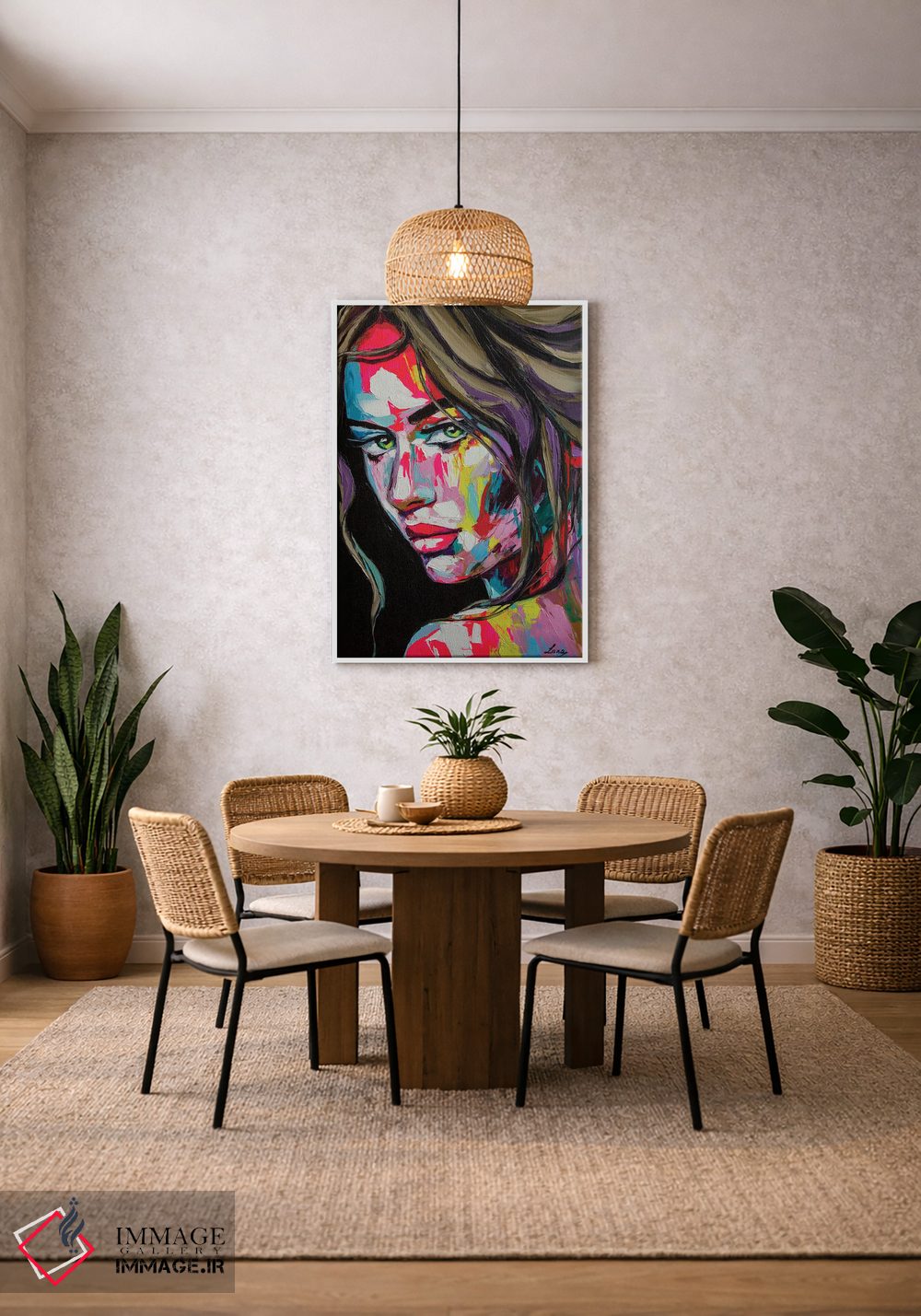 تابلو دکوراتیو مسیر ایده های دیوانه وار اثر لانا فری - D3W