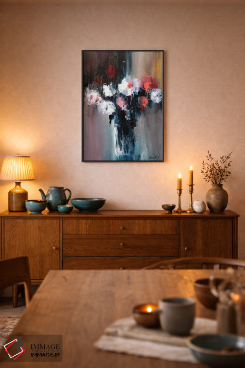 تابلو دکوراتیو خطوط بهار اثر لانا فری - D6B