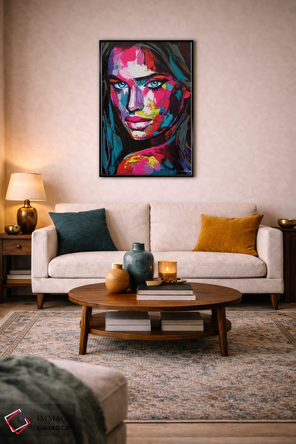 تابلو دکوراتیو چیزی بیش از شب اثر لانا فری - D5B