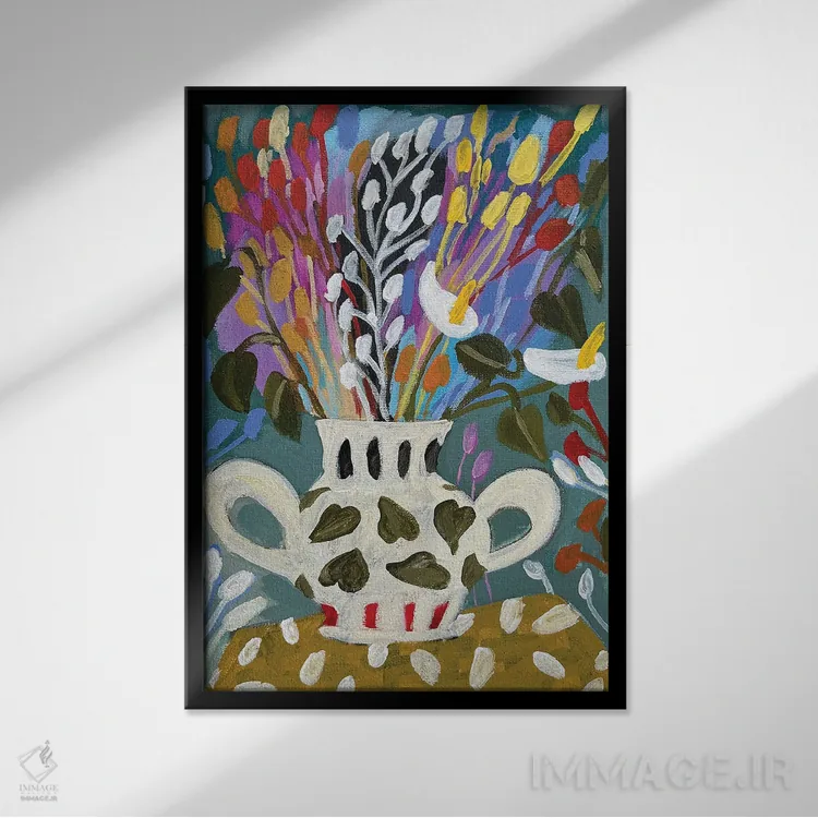 تابلو دکوراتیو پایان تابستان اثر لنکا اشتسنا - نمای قابدار مشکی