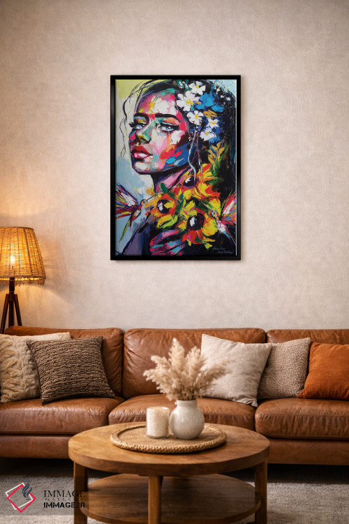 تابلو دکوراتیو گل سنتائور اثر لانا فری - D3B