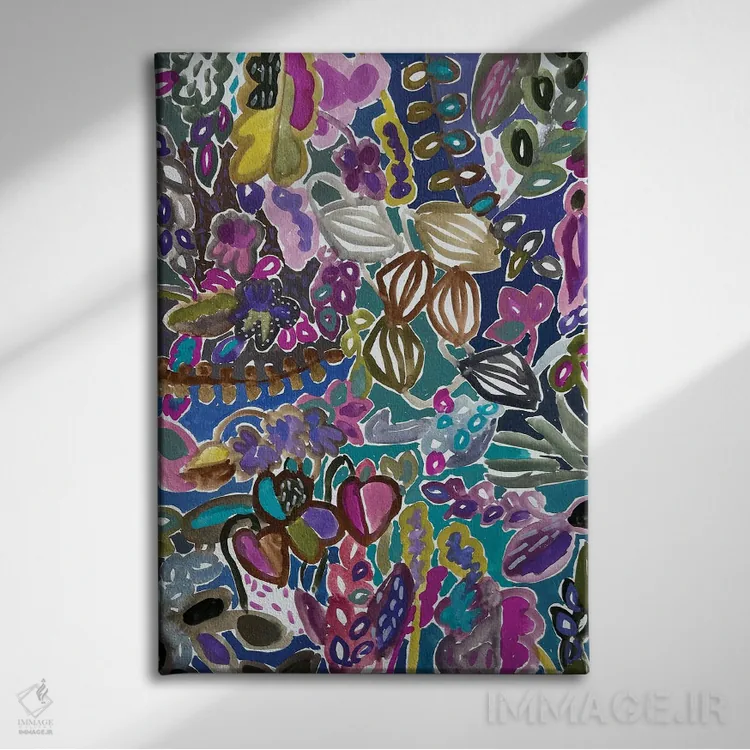 تابلو دکوراتیو گل ها دوازدهم اثر لنکا اشتسنا - نمای روبهرو روی دیوار