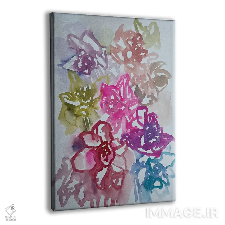 تابلو دکوراتیو نرگس ها یک اثر لنکا اشتسنا - نمای پرسپکتیو محصول