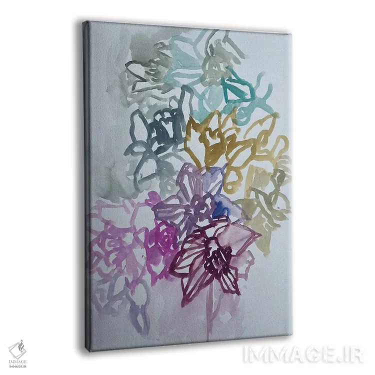 تابلو دکوراتیو نرگس ها دو اثر لنکا اشتسنا - نمای پرسپکتیو محصول