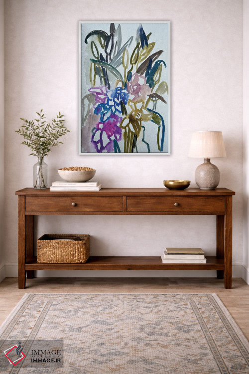 تابلو دکوراتیو نرگس ها و سوسن ها یک اثر لنکا اشتسنا - D2W