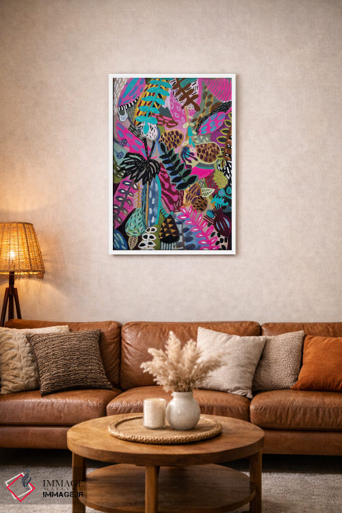 تابلو دکوراتیو گل ها دو اثر لنکا اشتسنا - D2W