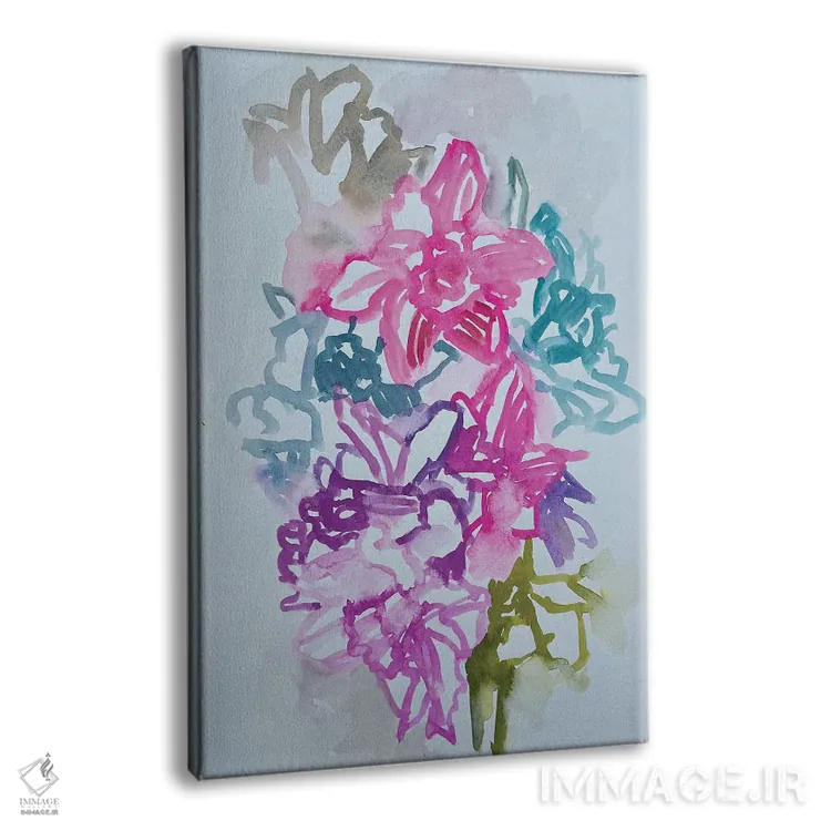 تابلو دکوراتیو نرگس ها سه اثر لنکا اشتسنا - نمای پرسپکتیو محصول