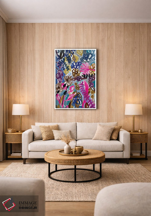 تابلو دکوراتیو گل ها اثر لنکا اشتسنا - D1W