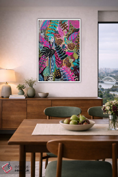 تابلو دکوراتیو گل ها دو اثر لنکا اشتسنا - D6W