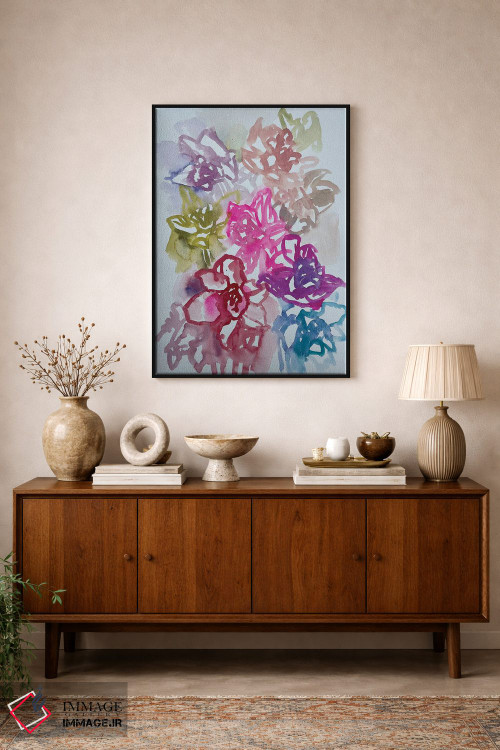 تابلو دکوراتیو نرگس ها یک اثر لنکا اشتسنا - D1B