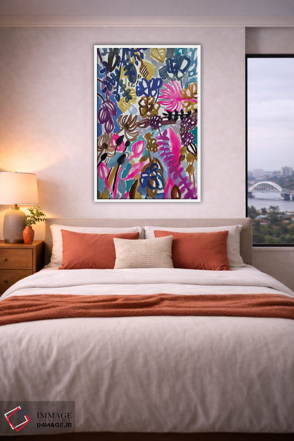 تابلو دکوراتیو گل ها اثر لنکا اشتسنا - D3W