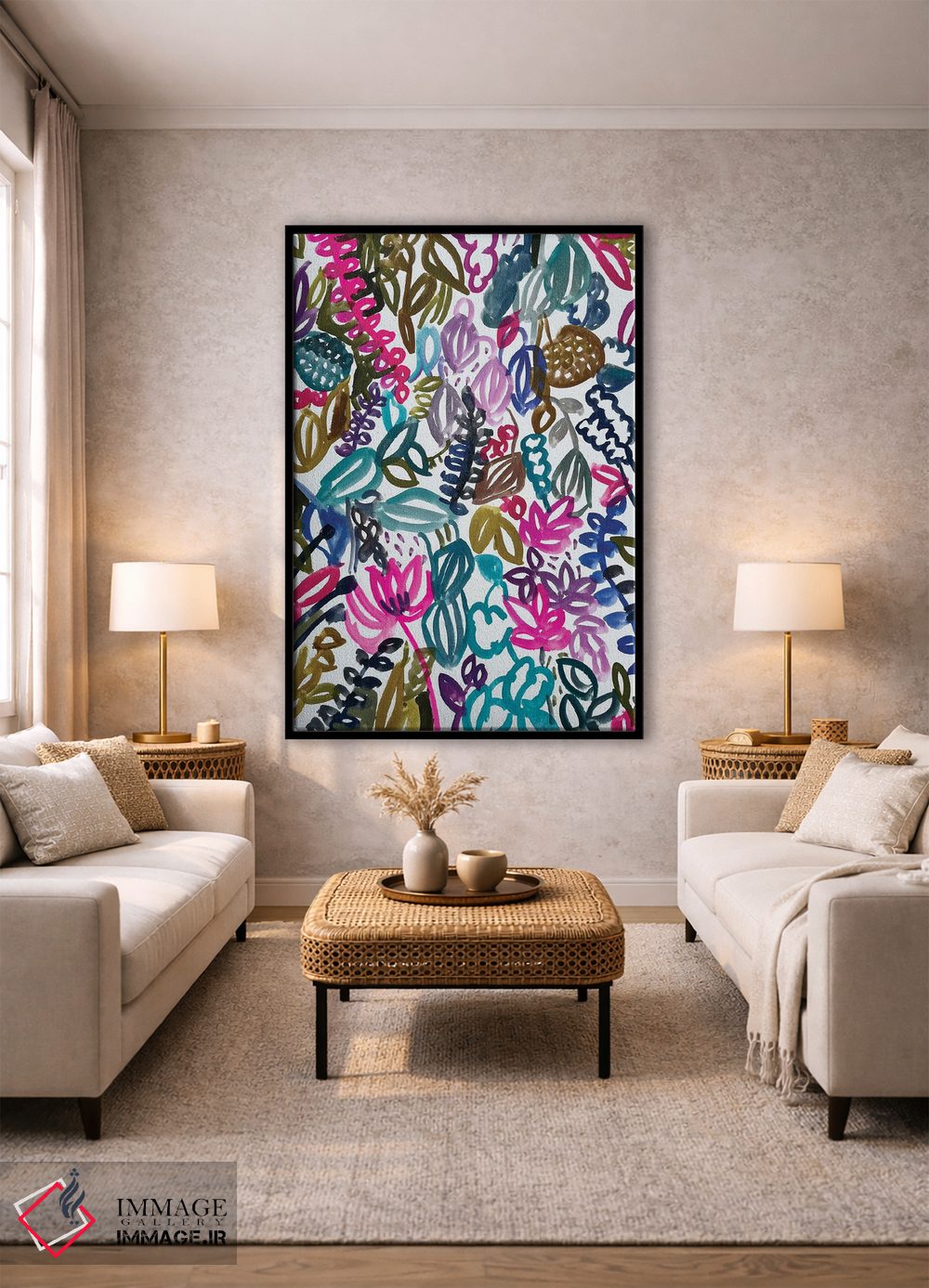 تابلو دکوراتیو گل ها دهم اثر لنکا اشتسنا - D1B