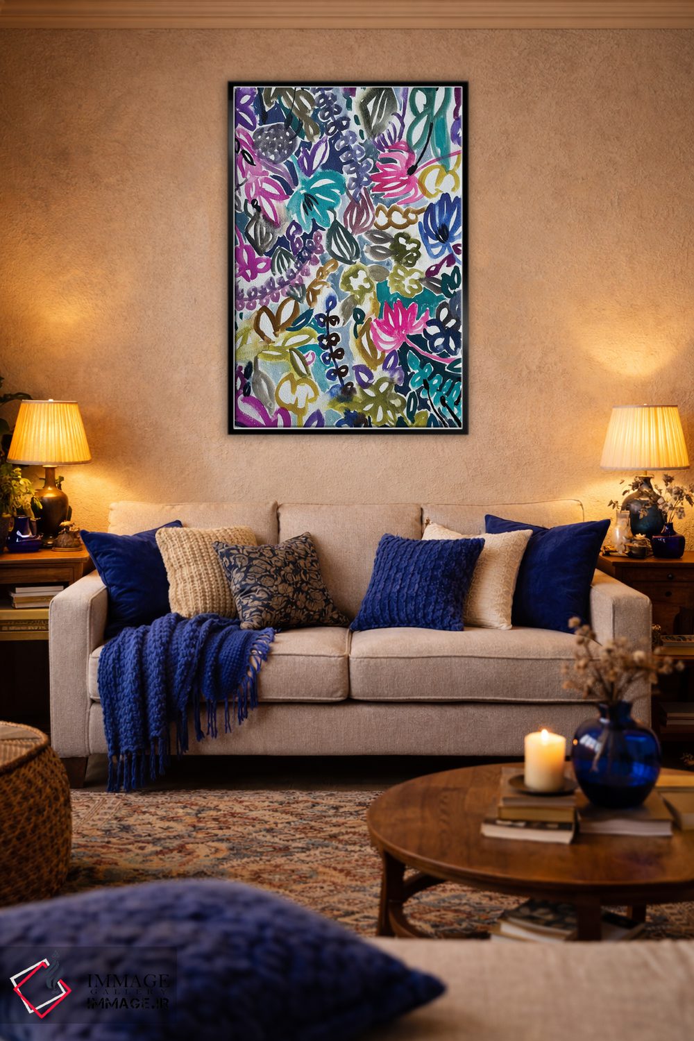 تابلو دکوراتیو گل ها یازدهم اثر لنکا اشتسنا - D4B