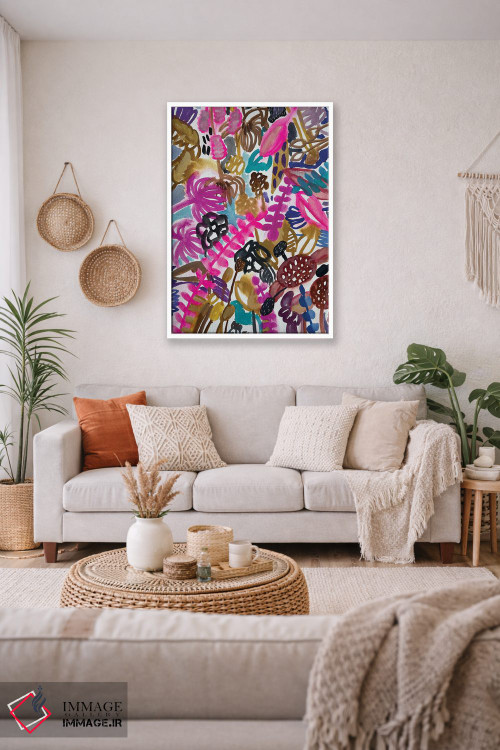 تابلو دکوراتیو گل ها یک اثر لنکا اشتسنا - D2W