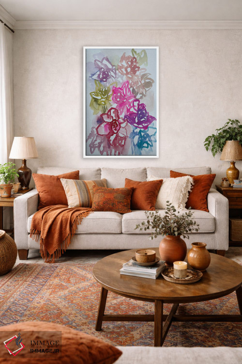 تابلو دکوراتیو نرگس ها یک اثر لنکا اشتسنا - D2W