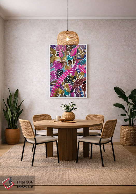 تابلو دکوراتیو گل ها یک اثر لنکا اشتسنا - D3W