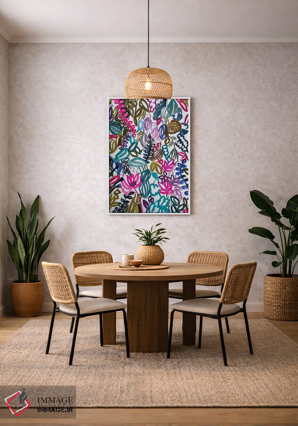 تابلو دکوراتیو گل ها دهم اثر لنکا اشتسنا - D2W