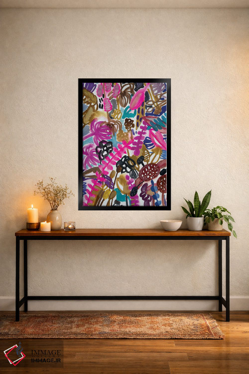 تابلو دکوراتیو گل ها یک اثر لنکا اشتسنا - D5B