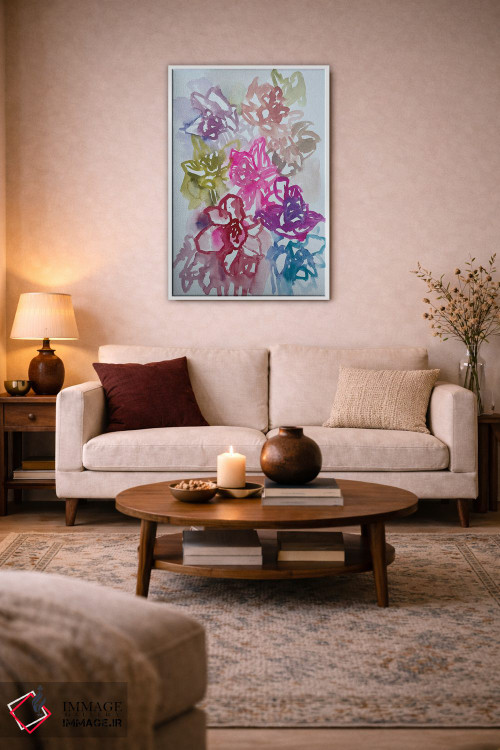 تابلو دکوراتیو نرگس ها یک اثر لنکا اشتسنا - D3W