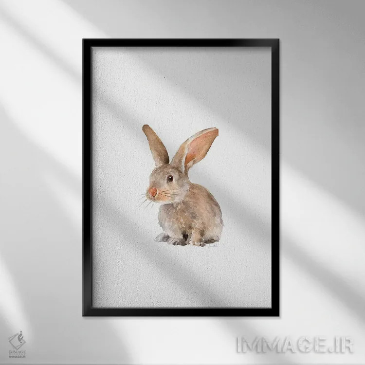 تابلو دکوراتیو یار چمنزار دو اثر لینی لورث - نمای قابدار مشکی