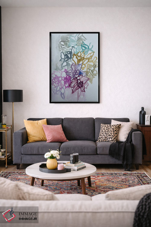 تابلو دکوراتیو نرگس ها دو اثر لنکا اشتسنا - D5B