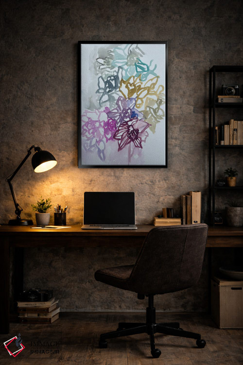 تابلو دکوراتیو نرگس ها دو اثر لنکا اشتسنا - D6B