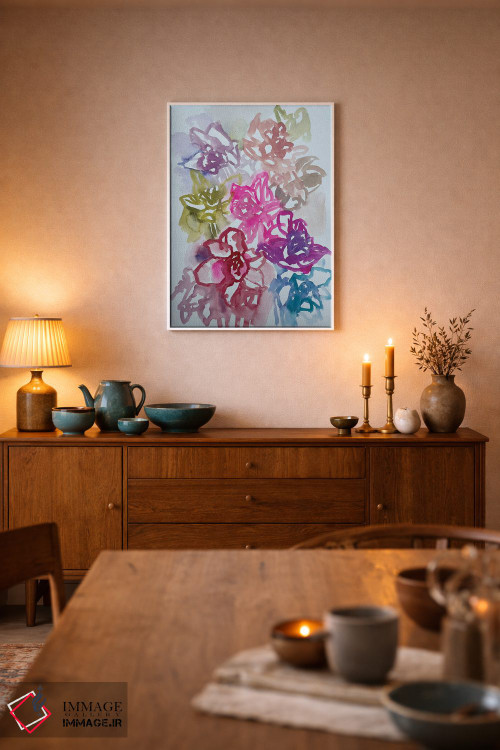 تابلو دکوراتیو نرگس ها یک اثر لنکا اشتسنا - D6W