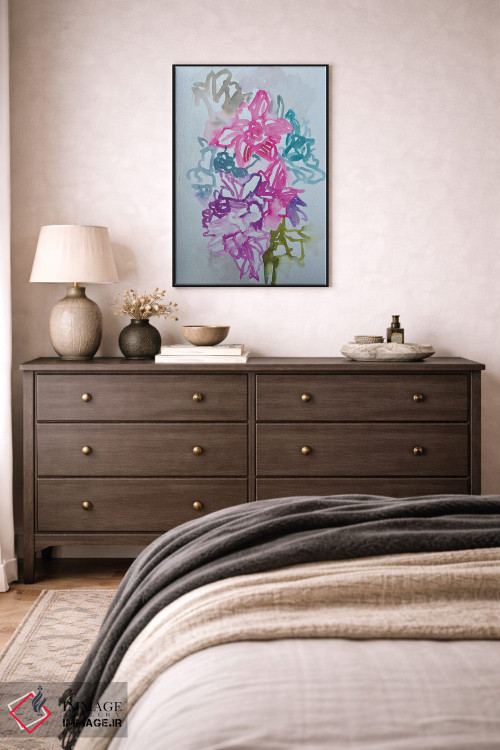 تابلو دکوراتیو نرگس ها سه اثر لنکا اشتسنا - D5B