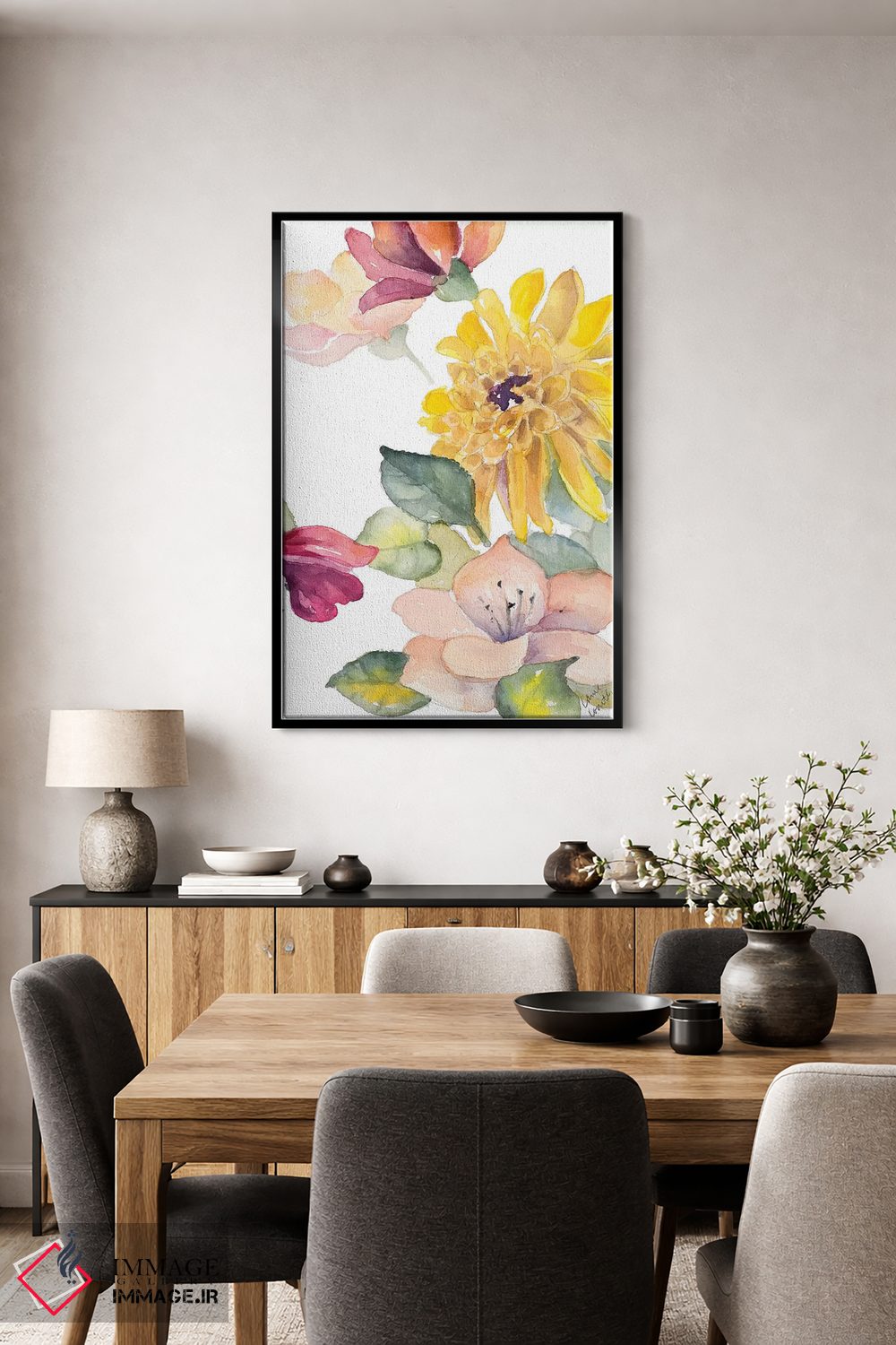 تابلو دکوراتیو "زیر آسمان های چمن II" اثر لینی لورث - D3B