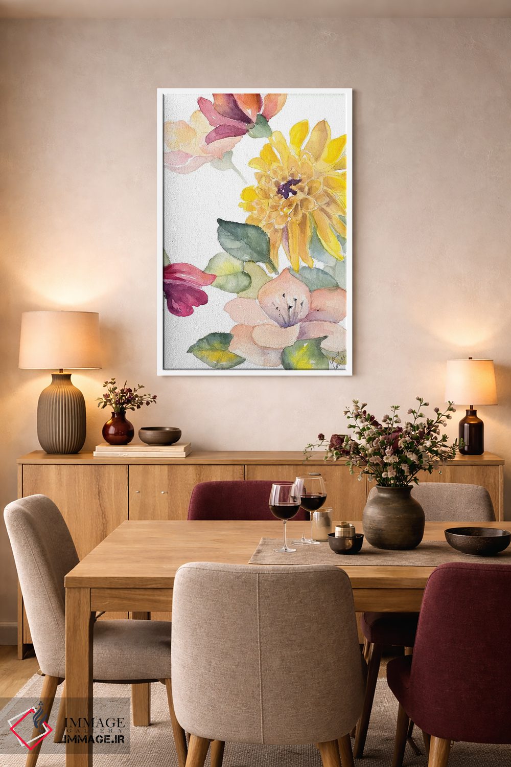 تابلو دکوراتیو "زیر آسمان های چمن II" اثر لینی لورث - D6W