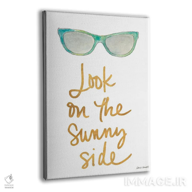 تابلو دکوراتیو "سایه های سبزآبی سمت آفتابی" اثر لینی لورث - نمای پرسپکتیو محصول